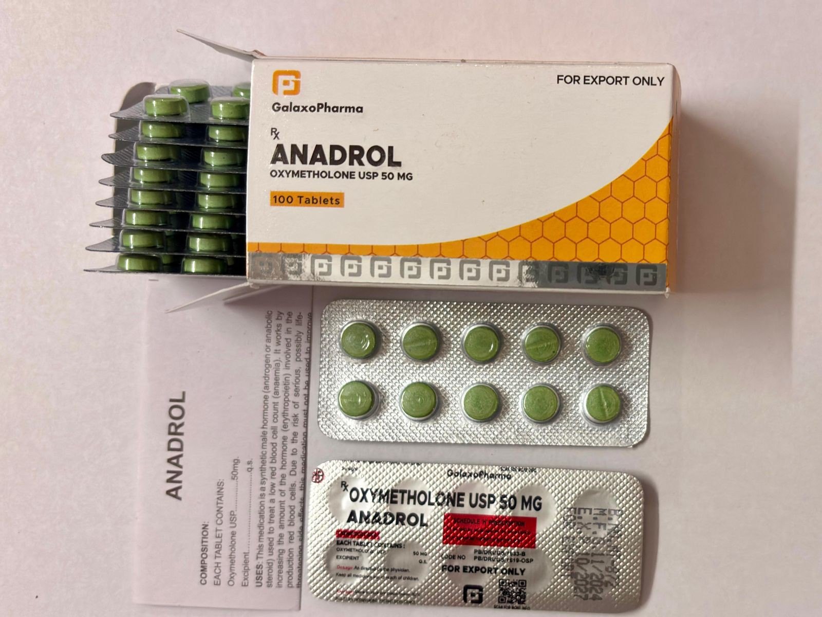 ANADROL | OXYMETHOLONE 50MG X 100 TABS | LA PHARMA S.R.L.