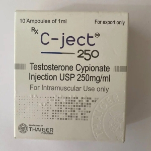 C-JECT 250 | TESTOSTERONE CYPIONATE 250MG/ML X 10 X 1ML AMPS | THAIGER PHARMA